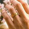 Round Stainless Steel Oval Vintage Ring