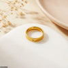 Round Stainless Steel Oval Vintage Ring