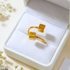 Double Square Stainless Steel Ring