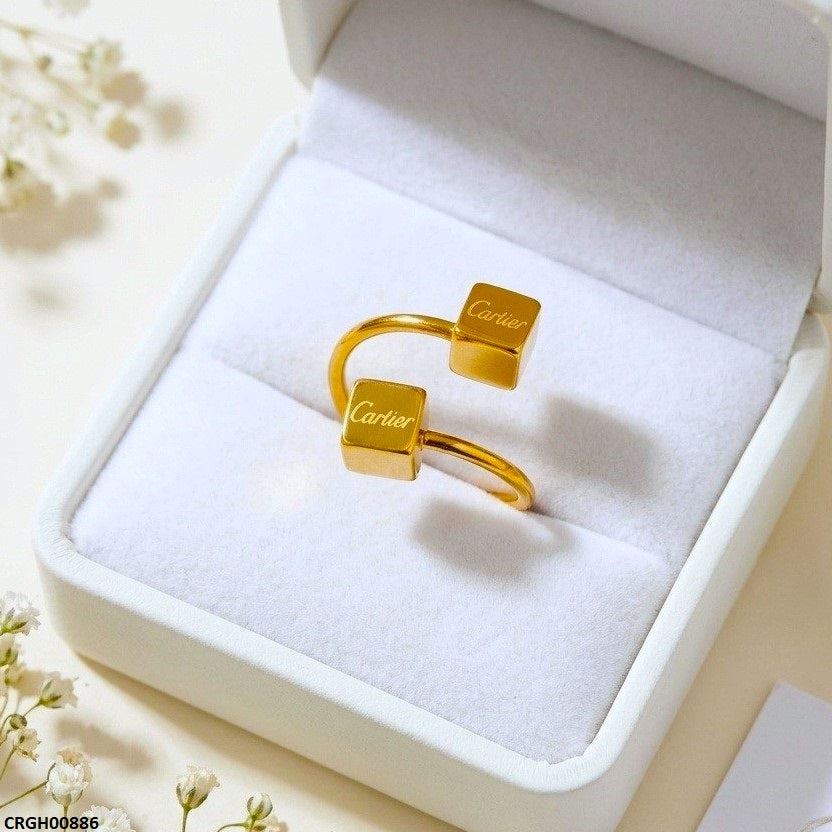Double Square Stainless Steel Ring