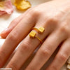Double Square Stainless Steel Ring