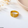 Stainless Steel Layered Line Ring