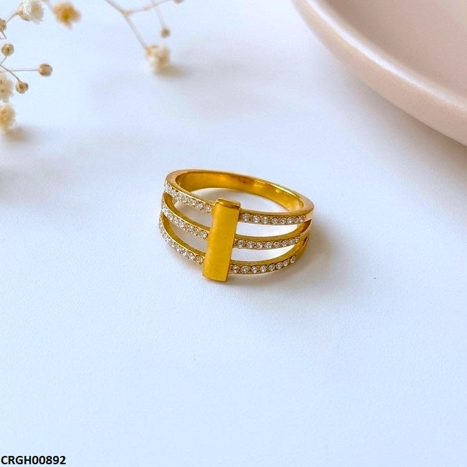 Stainless Steel Triple Layer Ring