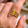 Stainless Steel Triple Layer Ring