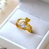 Stainless Steel Embossed Text Ring