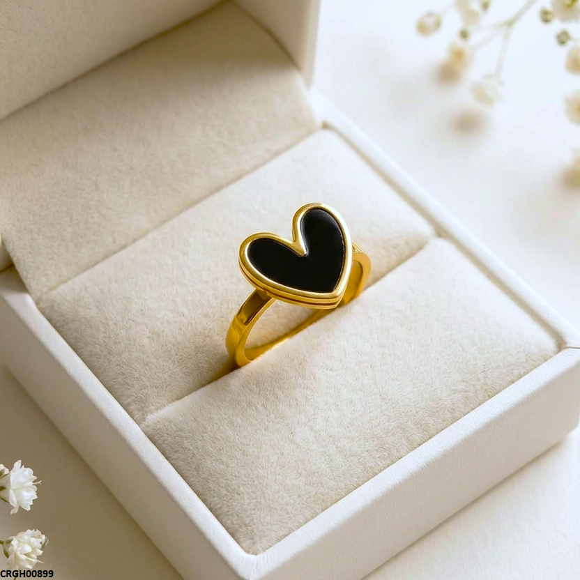 Stainless Steel Heart Ring