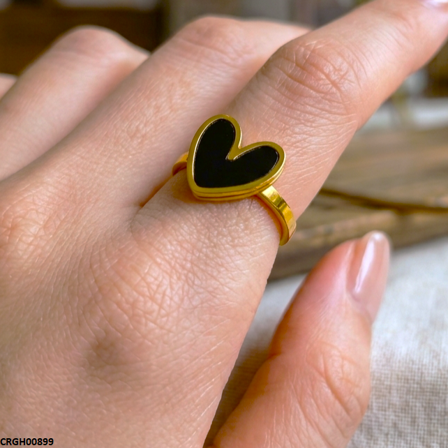 Stainless Steel Heart Ring