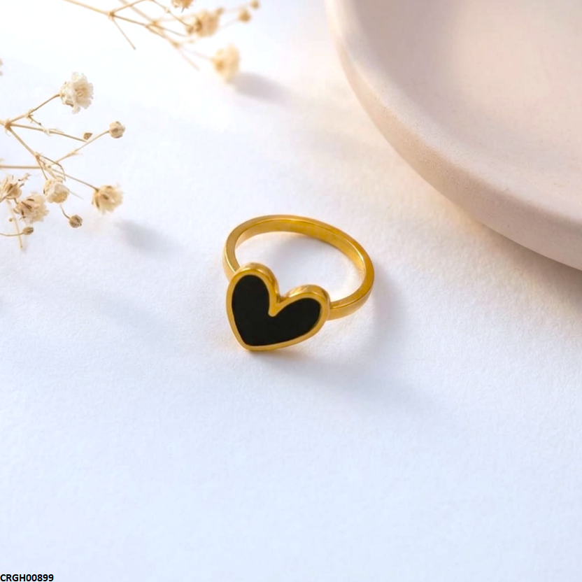 Stainless Steel Heart Ring
