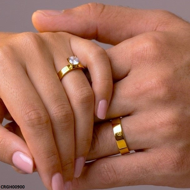 Stainless Steel Couple Ring