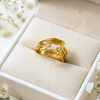 Stainless Steel Leaf Ring