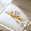 Stainless Steel Heart Ring