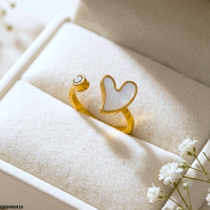 Stainless Steel Heart Ring