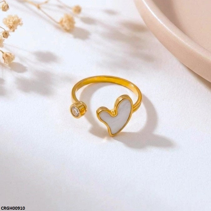 Stainless Steel Heart Ring