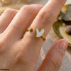 Stainless Steel Heart Ring