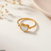 Stainless Steel Heart Layer Ring