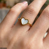 Stainless Steel Heart Layer Ring