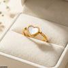 Stainless Steel Heart Layer Ring