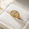 Stainless Steel Flower Ring