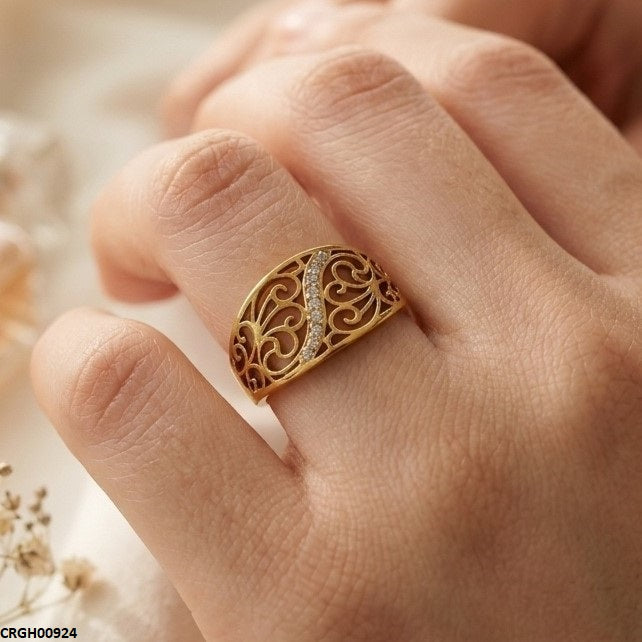 Stainless Steel Flower Ring