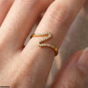 Stainless Steel Zigzag Ring