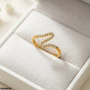 Stainless Steel Zigzag Ring
