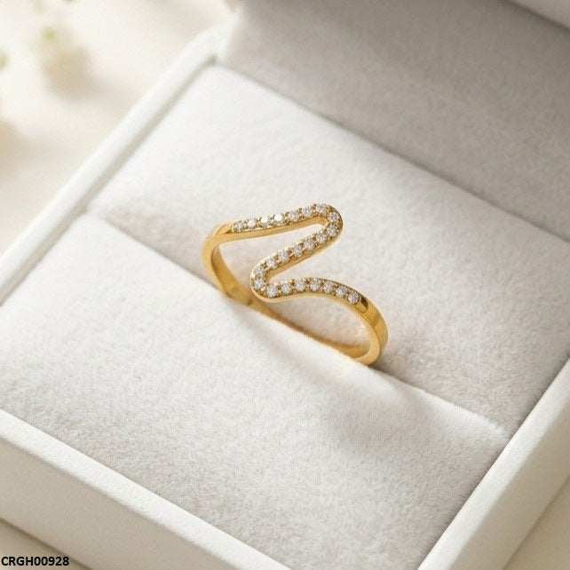 Stainless Steel Zigzag Ring
