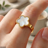 Stainless Steel Flower Ring