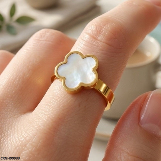 Stainless Steel Flower Ring