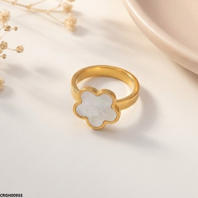 Stainless Steel Flower Ring