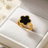 Stainless Steel Flower Ring