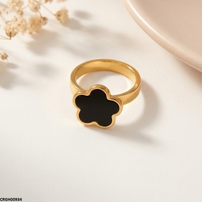 Stainless Steel Flower Ring