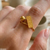 Stainless Steel Rectangle Ring