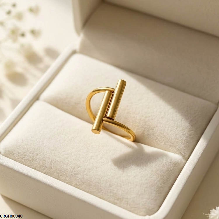 Stainless Steel Double Stick Ring