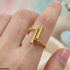 Stainless Steel Double Stick Ring