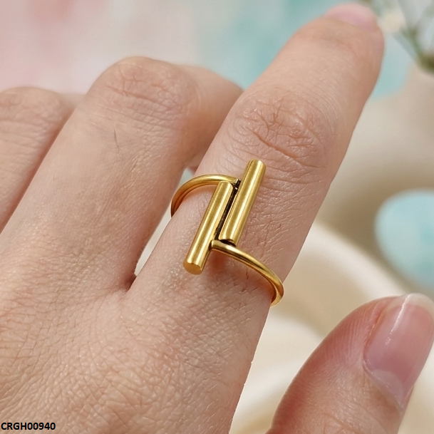 Stainless Steel Double Stick Ring