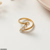 Stainless Steel Stone Ring