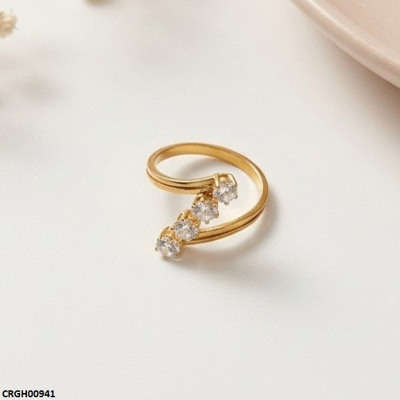 Stainless Steel Stone Ring