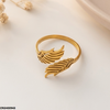 Stainless Steel Double Wings Ring