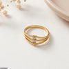 Stainless Steel Heart Stone Ring