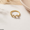 Stainless Steel Leaf Ring