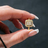 Square Stone Ring Adjustable