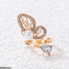 Butterfly/Pearl Adjustable Ring