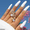Butterfly/Pearl Adjustable Ring