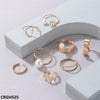 Pearl/Curved 8 Midi Rings