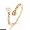 Tear/pearl Ring Adj