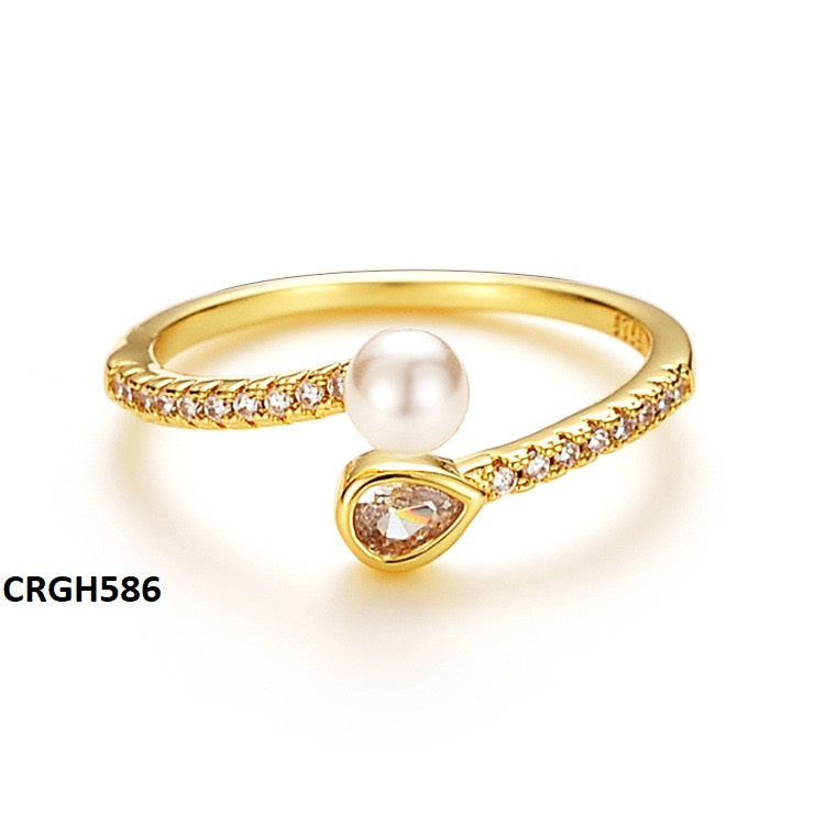 Tear/pearl Ring Adj