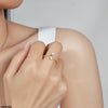 Tear/pearl Ring Adj