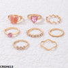 Heart/Butterfly 8 Midi Rings
