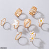 Flower/Heart/Butterfly 8 Midi Rings