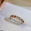 Multi Stone Ring Adjustable